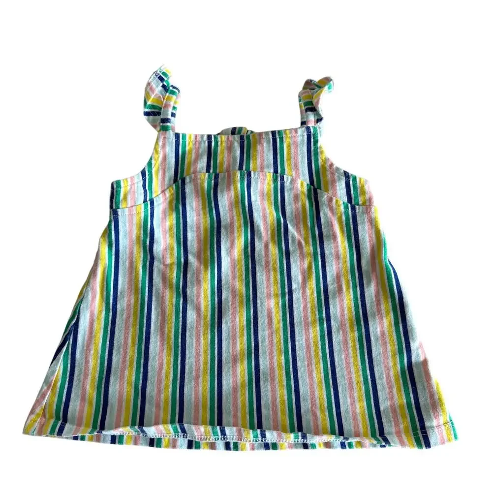 Copper Ley Adventure Wear Rainbow Striped Tank Top - Size 2T - Buttons